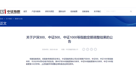 尊龙凯时股份（688123）入选中证1000指数成分股